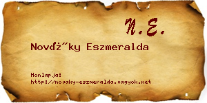 Nováky Eszmeralda névjegykártya